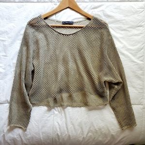 Zara peek-a-boo blouse